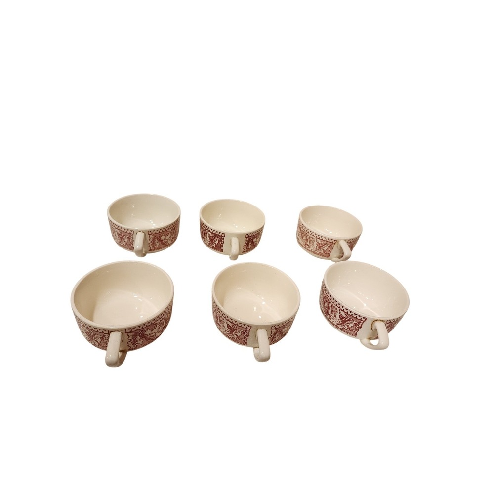Vintage Set of 6 Royal Ironstone Memory Lane Cups - Picture 8 of 8